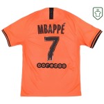 Hombre Camiseta retro visitante PSG 2019/20 Mbappe #7