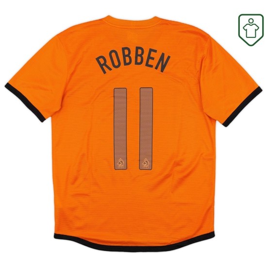 Camiseta retro local Países Bajos 2012/13 para hombre Robben #11 Camiseta retro local Países Bajos 2012/13 para hombre Robben #11