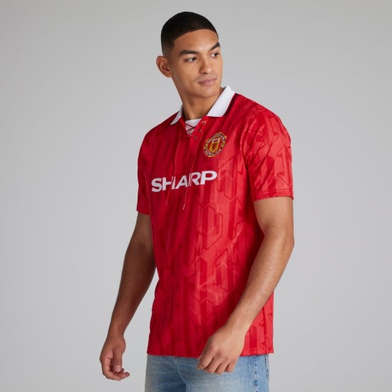 Camiseta retro local Manchester United 1992/94 de hombre