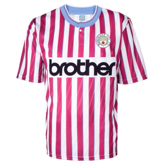 Camiseta Retro Visitante Mujer Manchester City 1988 Camiseta Retro Visitante Mujer Manchester City 1988