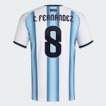 Camiseta Oficial Local Argentina 2026 Niño E. FERNÁNDEZ #8