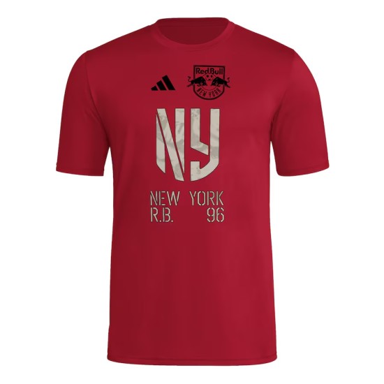 Camiseta Tercera Hook AEROREADY 2025 del New York Red Bulls para Niño - Roja Camiseta Tercera Hook AEROREADY 2025 del New York Red Bulls para Niño - Roja