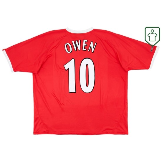 Camiseta retro local Champions League hombre Liverpool 2001/03 Owen #10 Camiseta retro local Champions League hombre Liverpool 2001/03 Owen #10