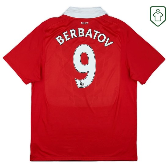 Camiseta retro local hombre Manchester United 2010/11 Berbatov #9 Camiseta retro local hombre Manchester United 2010/11 Berbatov #9