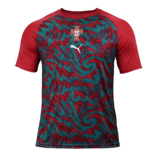 Remera pre partido tercera Portugal 2026 rojo mujer Remera pre partido tercera Portugal 2026 rojo mujer