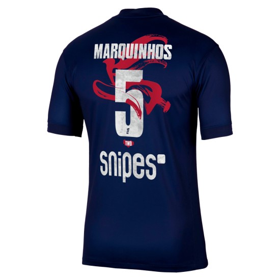 Camiseta Local Año Nuevo Lunar 2025/26 PSG Marquinhos #5 Niño Camiseta Local Año Nuevo Lunar 2025/26 PSG Marquinhos #5 Niño