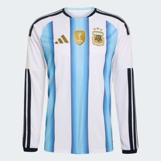 Camiseta de manga larga local de la Copa del Mundo 2026 de Argentina para niño Camiseta de manga larga local de la Copa del Mundo 2026 de Argentina para niño