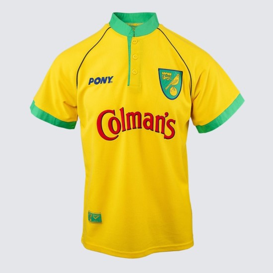 Camiseta retro de local del Norwich City para niños 1997/99