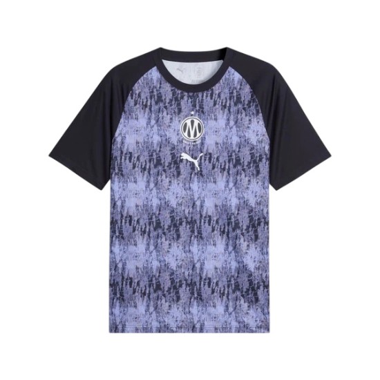 Camiseta de entrenamiento previa al partido de la tercera equipación del Olympique de Marsella 2026/27 para niño - Morada Camiseta de entrenamiento previa al partido de la tercera equipación del Olympique de Marsella 2026/27 para niño - Morada