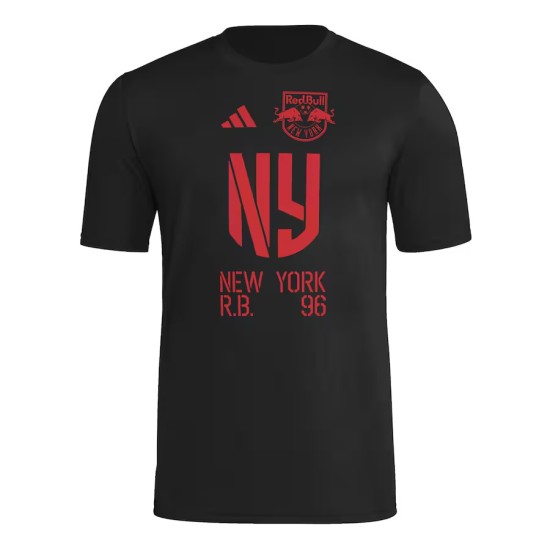Camiseta Tercera Hook AEROREADY 2025 del New York Red Bulls para Hombre - Negra Camiseta Tercera Hook AEROREADY 2025 del New York Red Bulls para Hombre - Negra