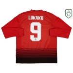 Camiseta retro local manga larga hombre Manchester United 2018/19 Lukaku #9 Camiseta retro local manga larga hombre Manchester United 2018/19 Lukaku #9