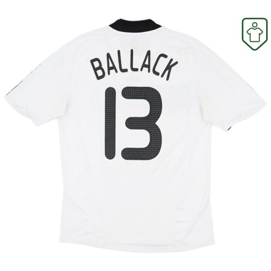 Camiseta retro local Alemania 2008/09 para hombre Ballack #13