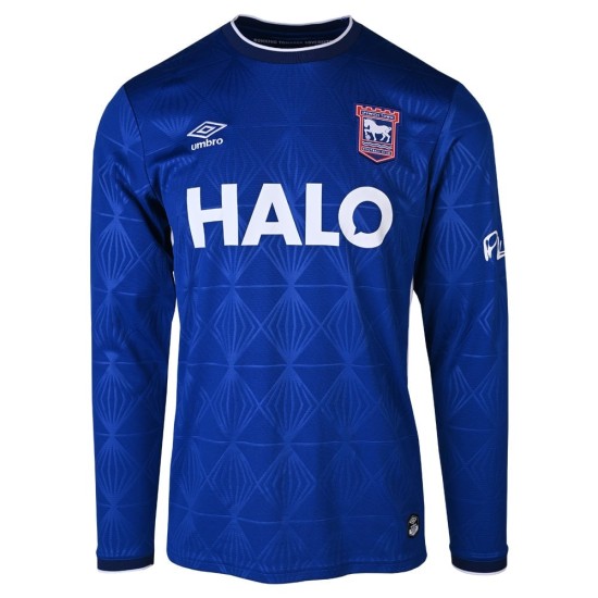 Camiseta de local de manga larga Ipswich Town 2026/27 para niño Camiseta de local de manga larga Ipswich Town 2026/27 para niño