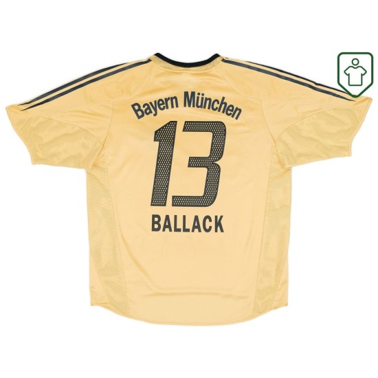 Camiseta retro Bayern Múnich 2004/05 visitante para hombre Ballack #13 Camiseta retro Bayern Múnich 2004/05 visitante para hombre Ballack #13