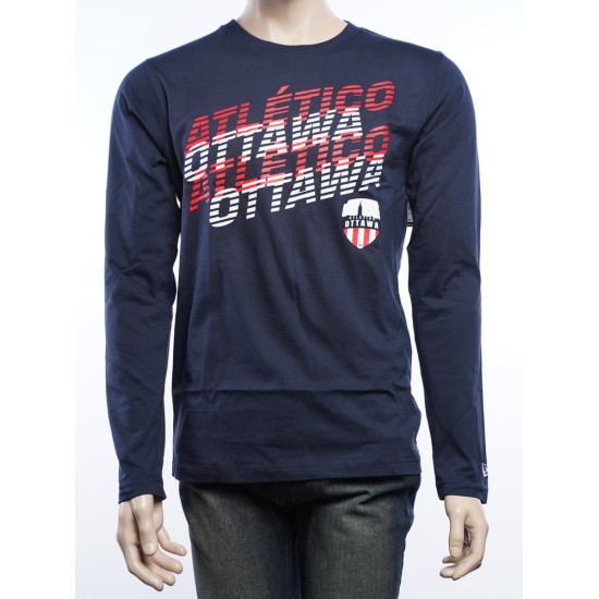Camiseta Manga Larga New Era Tercera 2025 Hombre Atlético Ottawa Camiseta Manga Larga New Era Tercera 2025 Hombre Atlético Ottawa