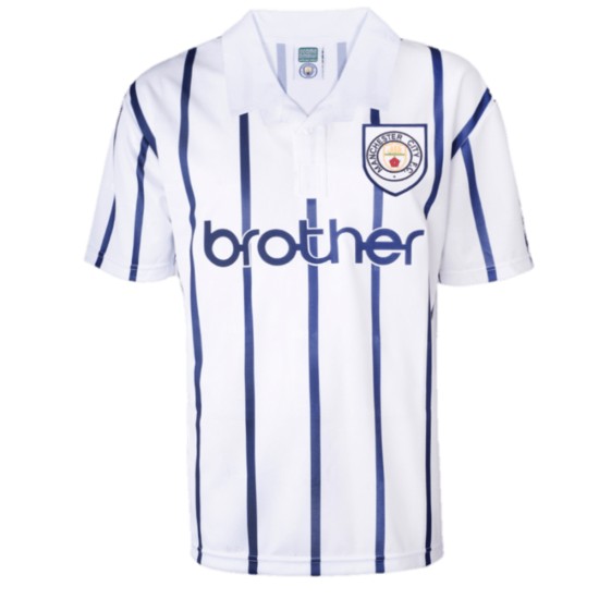 Camiseta Retro de Visitante 1993 Manchester City Infantil Camiseta Retro de Visitante 1993 Manchester City Infantil