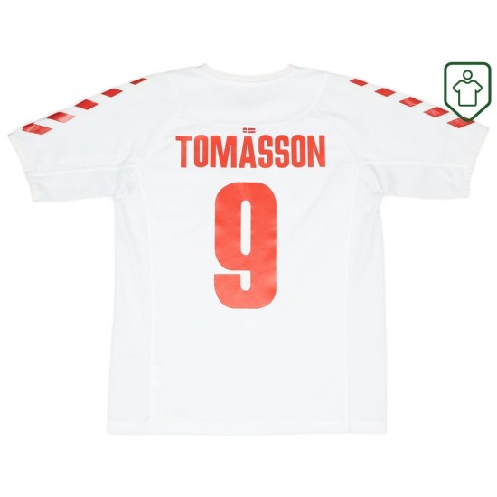 Camiseta retro visitante Dinamarca 2003/04 para hombre Tomasson #9 Camiseta retro visitante Dinamarca 2003/04 para hombre Tomasson #9