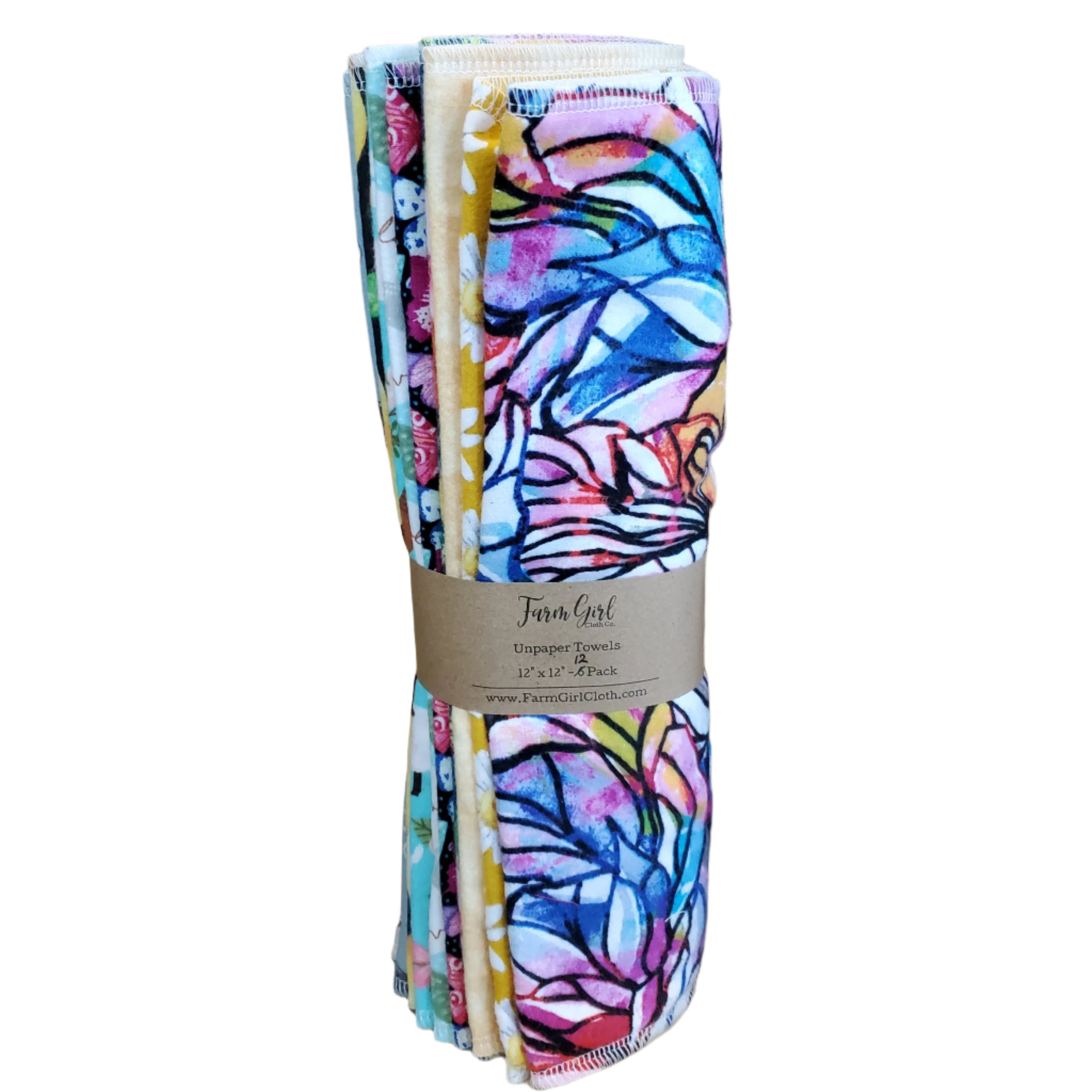 Toallas reutilizables sin papel | Surtido grande de 12 toallas